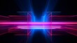 3d abstract background with ultraviolet neon lights, glowing lines
