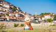 Travel destination, tour tourism, vacation in Albania, Famous city of Berat