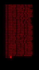 Wall Mural - fast long scrolling programming security hacking code data flow stream nice cool vertical 9x16 video