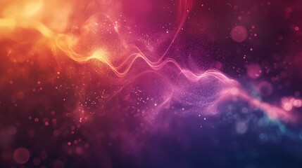 Wall Mural - gradient background with circles and waves with abstract space deep color background with deep and d