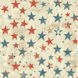 Vintage Distressed Patriotic USA Graphic, Seamless Pattern