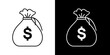 Finance, weh, investment, currency, money bag Icon