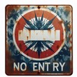 © vector_master - No entry sign metal board.. AI generated illustration