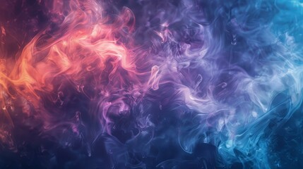 Sticker - Colorful smoke background