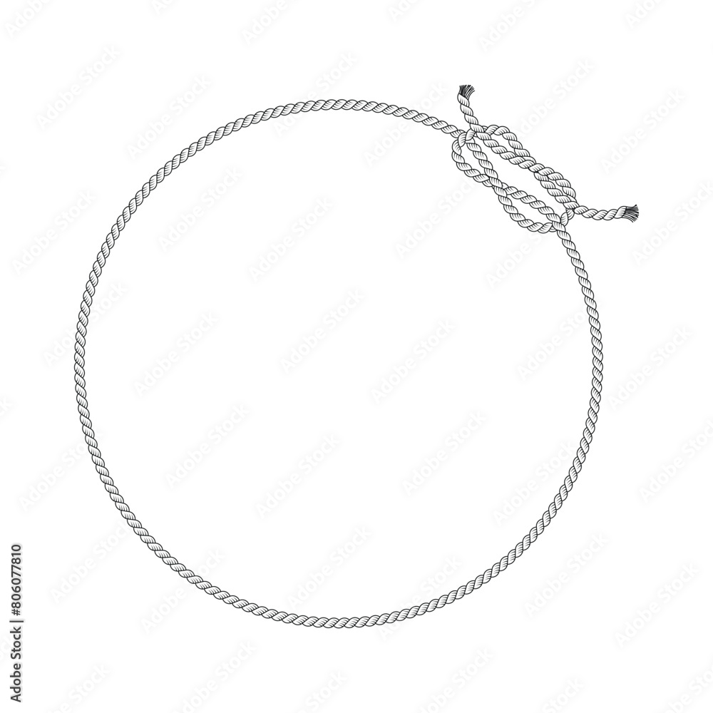 Rope Circle design vector illustration