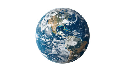 planet earth isolated on transparent background