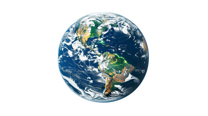 planet earth isolated on transparent background