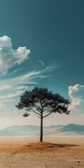 Lonely Tree in the Desert