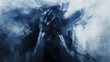 © LucyJ - Abstract artistic representation of mental illness or distress, presented in landscape aspect ration 16:9 with room for text or additions., copy space