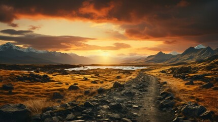 Canvas Print - Rocky Mountains Landscape