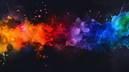 Wall Mural - splashes of the water color on the dark background with ultra hd picture abstract gradient marble de