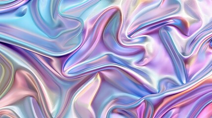 Sticker - abstract wavy, silk background colorful gradient