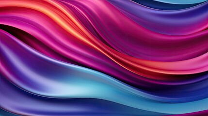 Sticker - abstract wavy, silk background colorful gradient