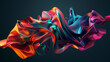© Vector point - colorful 3d  background. Modern Trendy Abstract Design. Abstract Modern Background.