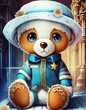 teddy bear in a hat