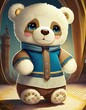 teddy bear with box