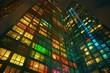 New colorful office building in Central-London.. Beautiful simple AI generated image in 4K, unique.