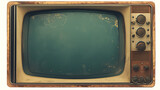 Fototapeta Most - Antique TV, fun and entertainment from the images and sounds of the past