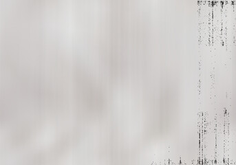 Grunge overlay of photocopy or print paper with ink stripes and noise. Paper with mud texture. Vector black and white bg