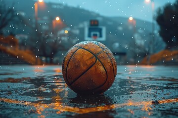 Basketball vintage background, basketball lovers background , Generative Ai 