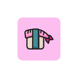 Sushi line icon. Rice, fish, seafood. Food concept. Can be used for topics like menu, Japanese cuisine, restaurant.