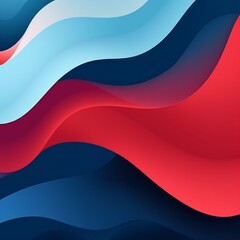 Abstract elegant background design with space for your text. Corporate concept red blue white illustration. Wavy shapes. 