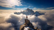 © avaye - Man on top of a mountain
