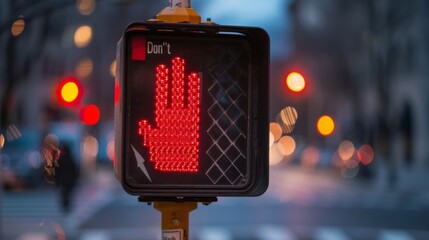 Aufkleber - A pedestrian crossing signal indicating 