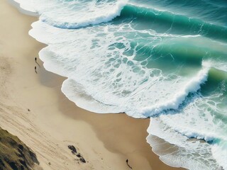 Sticker - wave on the beach