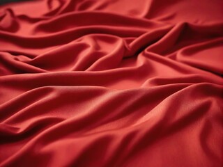 Poster - red silk background