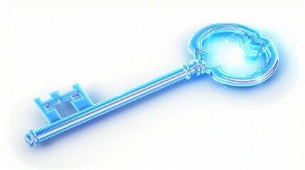 digital key for privacy and security protection, technology and information safety, cyberspace password protect concept