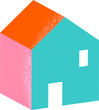 Abstract isometric house icon