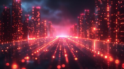 digital technology and computer science abstract background, futuristic data network concept wallpaper