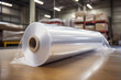 © Nomad_Soul - Roll of transparent shrink-wrap film. Generative AI