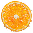 © Sathaporn - fresh orange slice isolated on transparent background Generative Ai.