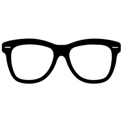 silhouette of a eyeglasses