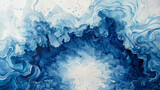 Fototapeta Dziecięca - Abstract blue watercolor background.Hand painted watercolor.