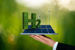 Getting green hydrogen from renewable energy sources.