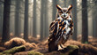 great horned owl in the forest