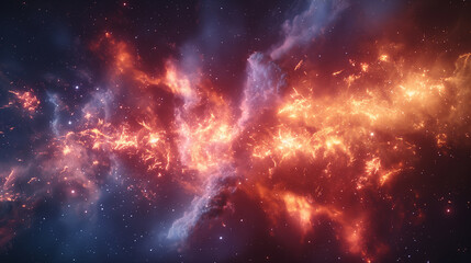 Wall Mural - explosion in space