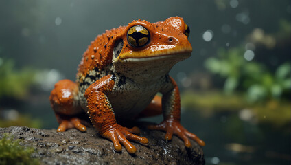 Wall Mural - amphibians in the jungle 