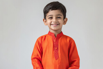 Sticker - little boy in traditional kurta.