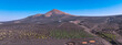Lanzarote Canary Island - Panoramic view of La Geria, plantation of vines and vineyards in volcanic ground, in Spain