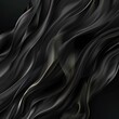 Black silky wallpaper design,illustration generated with AI. Blac fabric background