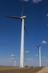 Wall Mural - low angle view of wind turbine