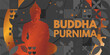  Buddha Purnima - banner, vector illustration