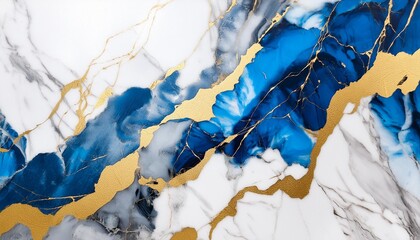 luxury marble texture background white blue and gold natural stone color material pattern creative art