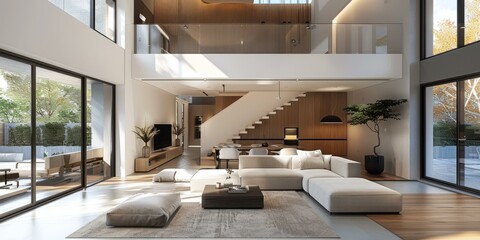 Wall Mural - Bright and Airy Modern House Interior