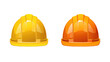 © Creative Canvas - set of fireman and hard safety helmet cap hat in different color styles for construction sites, isolated on a white transparent background