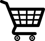 Fototapeta Pokój dzieciecy - vector shopping cart pictogram
